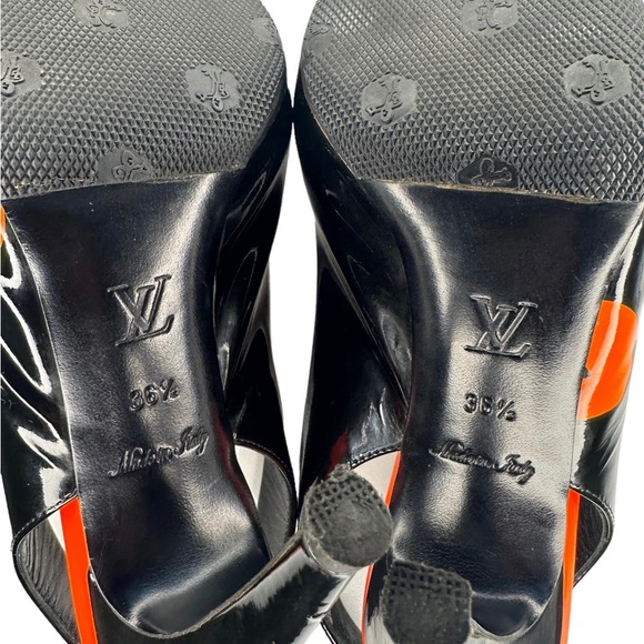 SOLD Louis Vuitton x Stephen Sprouse Graffiti Slingback Pumps - Picture 10 of 11